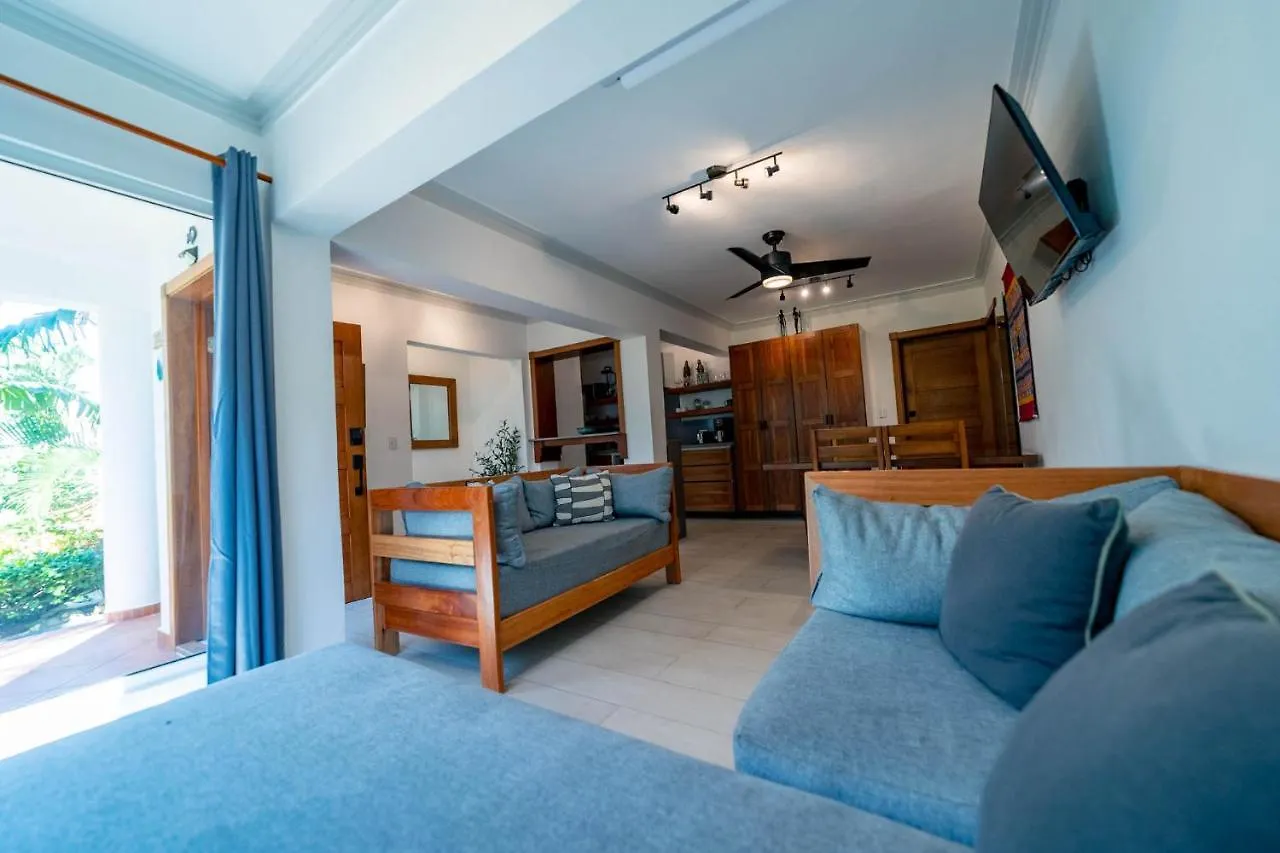 Daire Kite Beach Oceanfront Two Bedroom Patio And Garden Cabarete Dominik Cumhuriyeti